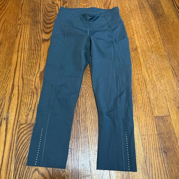 lululemon athletica Pants - Lululemon Fast and Free Reflective High-Rise Crop 19" size 4